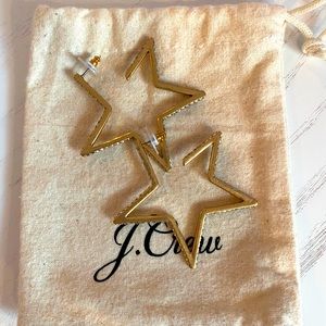J.Crew Rhinestone star earrings